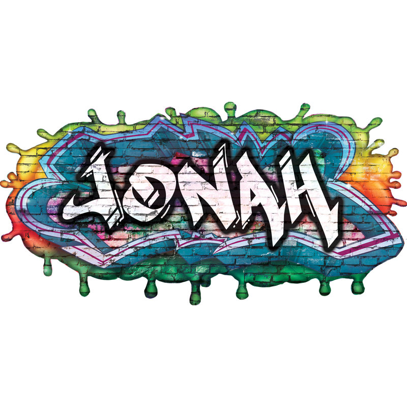 Graffiti Non-Wall Damaging Wall Decal, 25" H x 49.5" W, Yes