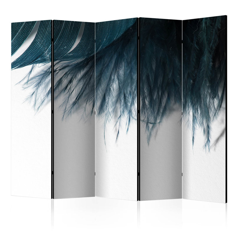 Jinine Solid Wood Folding Room Divider, 5