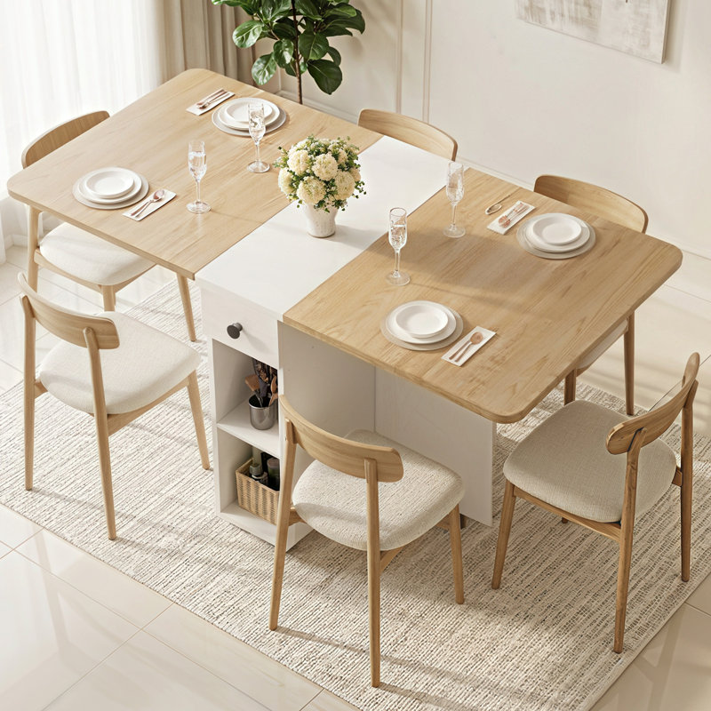 Dining Table, Maple White