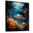 Black Floater Framed