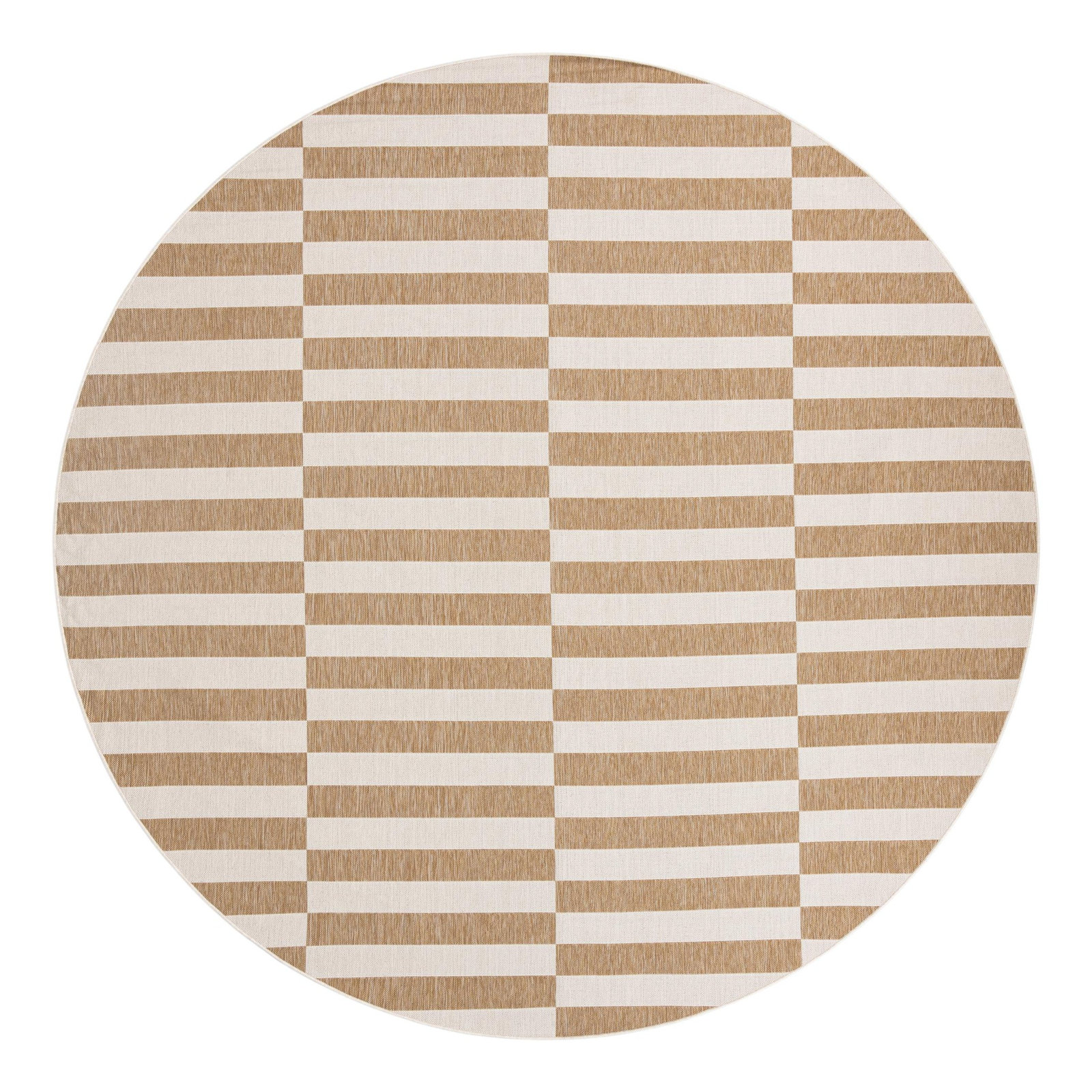 Robinson Taupe Ivory Outdoor Rug, Round 10'
