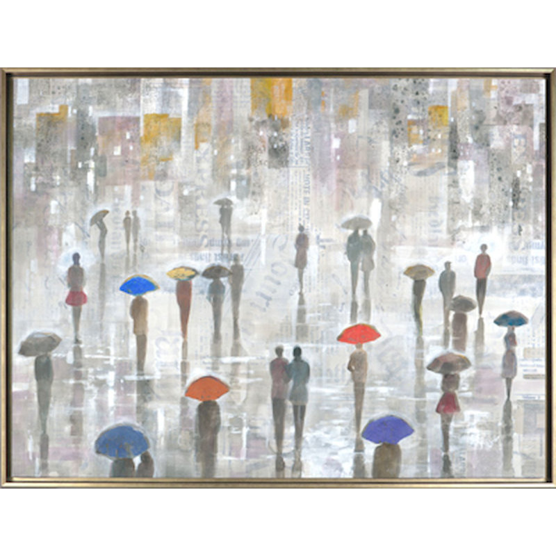Rainy Day - Peinture sur toile encadrée