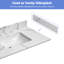 Plateau de meuble-lavabo simple 36 po avec lavabo 36 po
