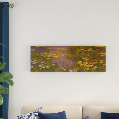 "les nymphéas" par claude monet, reproduction d’art sur toile tendue