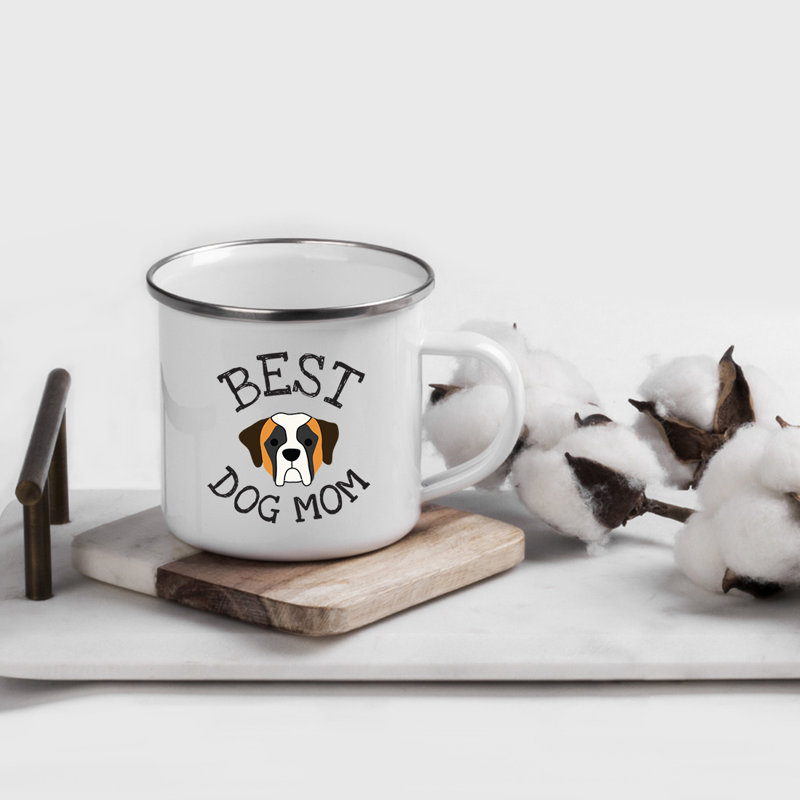 Tasse de camping Best Dog Mom, Saint-Bernard