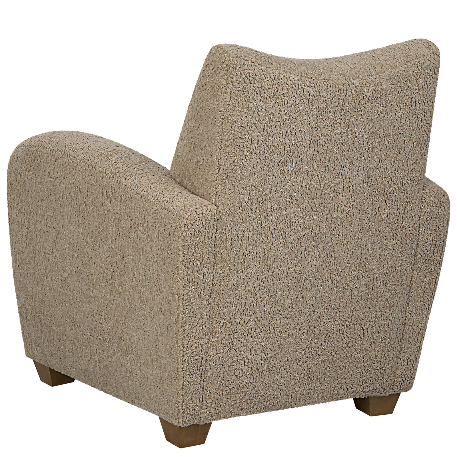 Gloriette Wingback Armchair, Beige Polyester