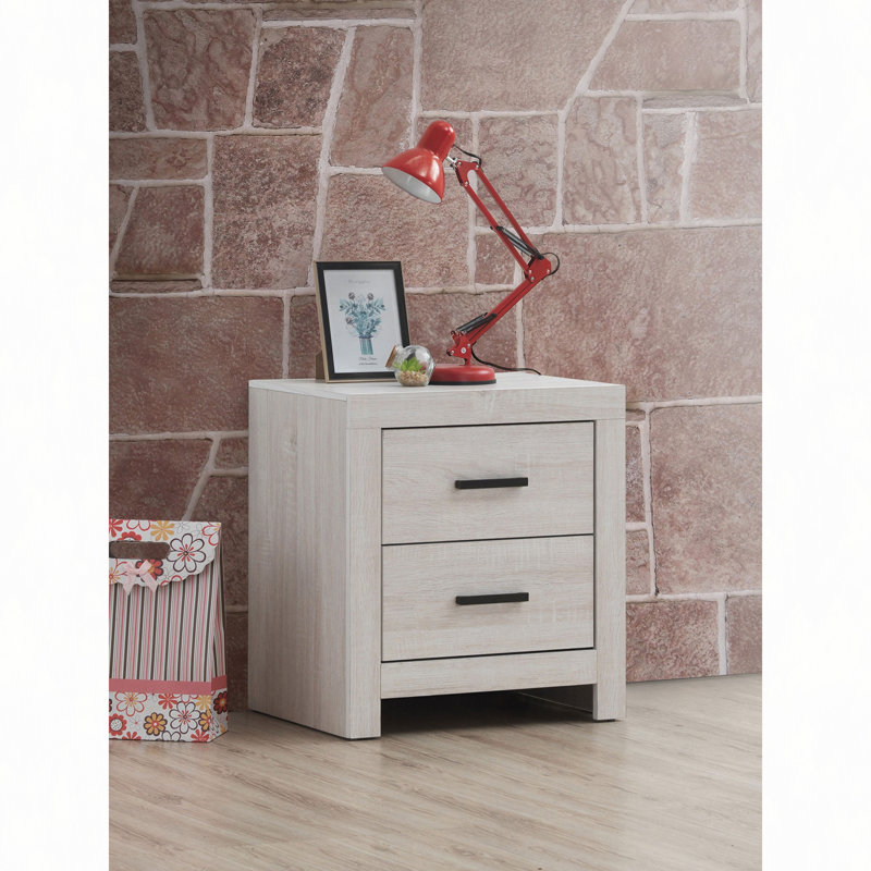Brantford 2-Drawer Nightstand, White