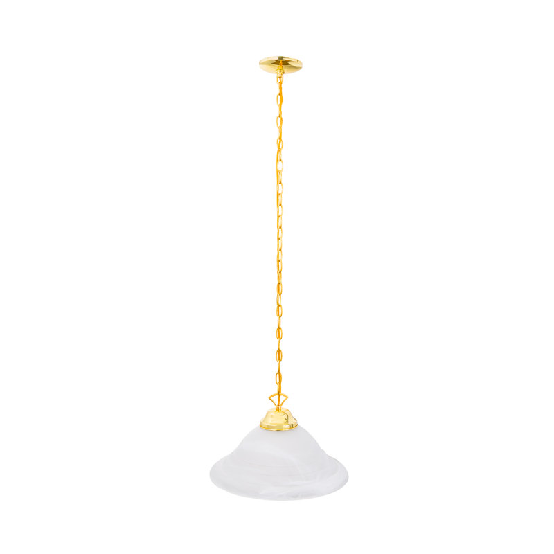 Dehart 1 - Light Single Pendant, Polished Brass