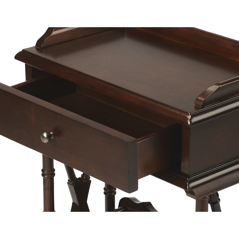 Cummings End Table with Storage, Cherry