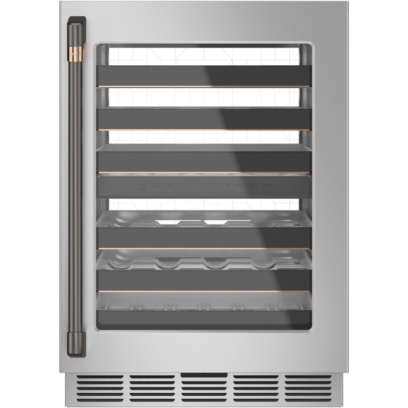 Undercounter Refrigerator Bar Pull, Brushed Black