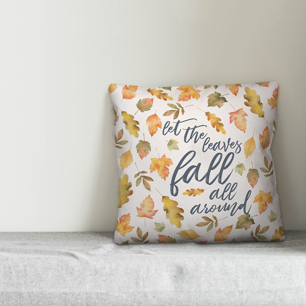  Let the Leaves Fall All Around Throw Pillow Cover Designs Direct Creative Group 