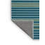 Tapis bleu à rayures horizontales lavable à la machine-769668957