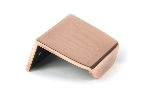 Moore Finger Pull, 1.2", Polished Bronze