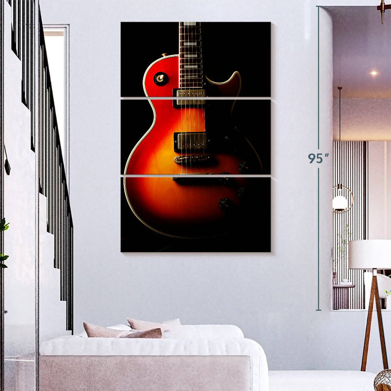 Guitare électrique Abarca Retro, H 74 po x l 48 po