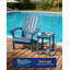 Ensemble de 2 tables d'appoint Adirondack, table de bout carrée 16 po résistante aux intempéries pour patio, piscine, porche et arrière-cour, pour l'intérieur et l'extérieur-132430853
