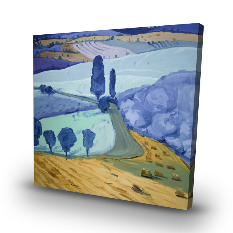 Tuscany field - 32"x32" art on canvas