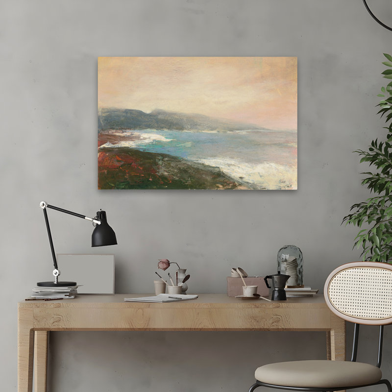 Art abstrait et falaises, H 16 po x l 24 po