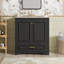 Meuble-lavabo 30 po avec lavabo en céramique-118232482