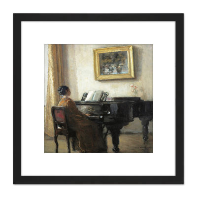 Little Pianist by Hans Borchardt - Single Picture Frame Painting