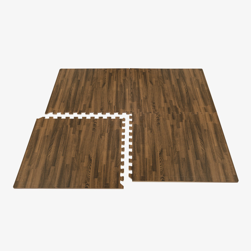 Plancher de forêt épais 5/8 po 100 pieds carrés (25 carreaux), Noyer