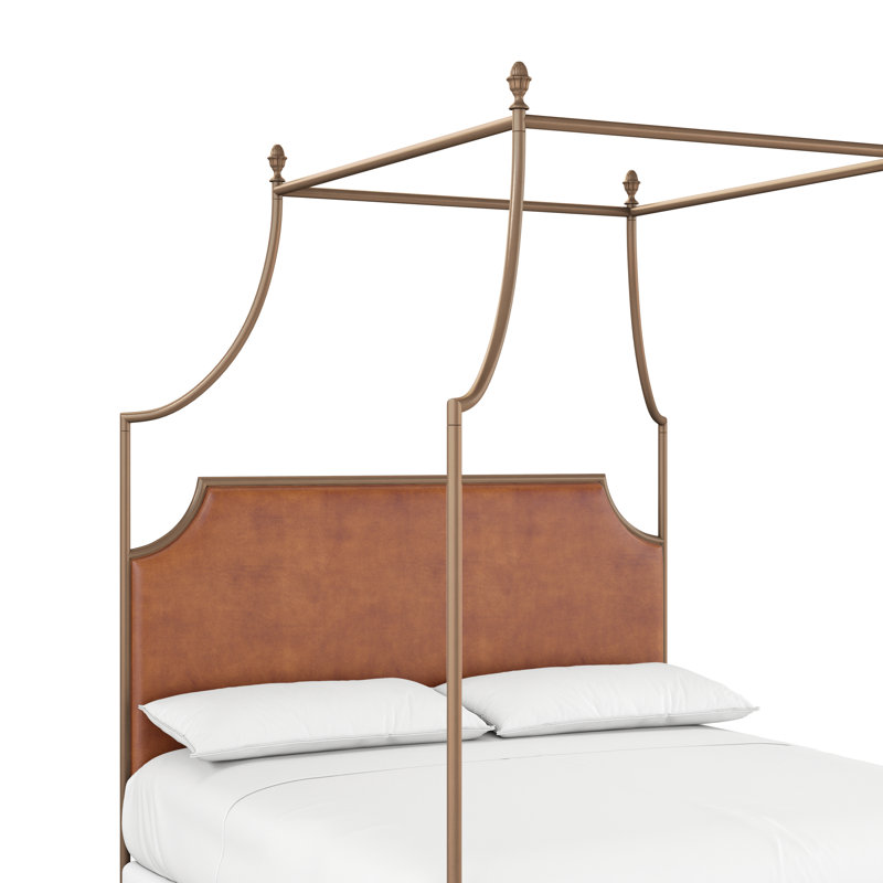 337 Flying Arch Canopy Bed | Complete Canopy, Translucent Brown/Copper, California King