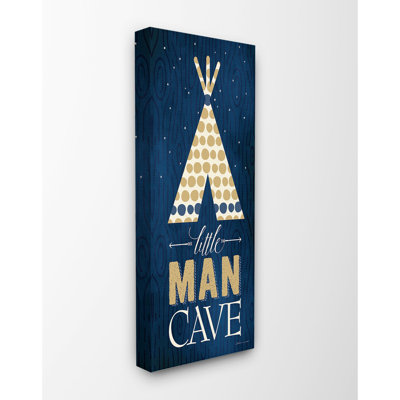 Art sur toile bleu Leite Little Man