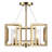 Marco 4-Light Semi-Flush in Brushed Champagne Bronze with Clear Glass