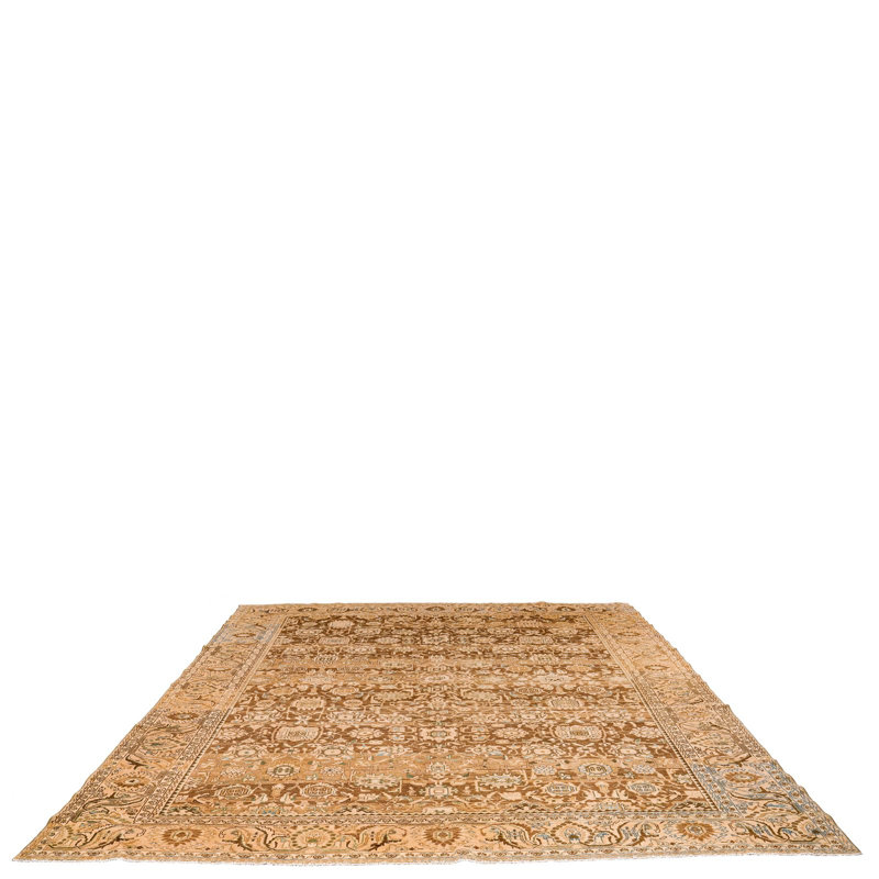 One-of-a-Kind 9'1 X 12'8" 1990s Wool Area Rug in