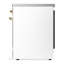Cuisinière à induction 30 pouces avec 4 éléments à induction en blanc Majestic III Series (garniture laiton)-124828611-124828609