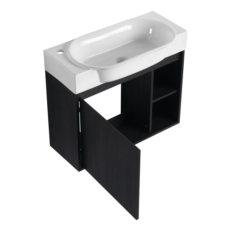  Ensemble de meuble-lavabo mural Modern