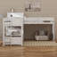 Lit simple superposé en forme de L avec bureau et tiroirs de rangement, lit superposé peu encombrant avec ports USB-1117834037
