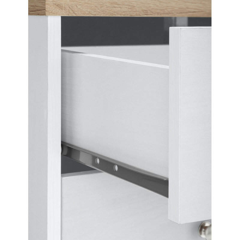Maya 120cm Sideboard, White/Oak