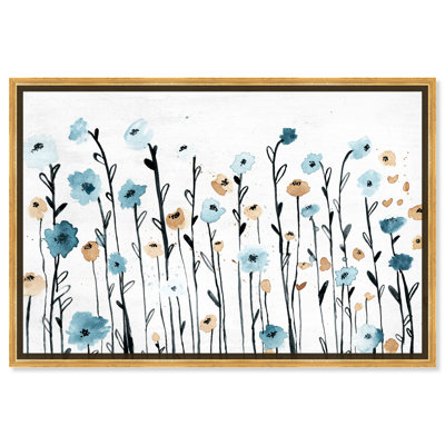 Ariaana " Floral And Botanical Beautiful Growth, Cabin / Lodge Blue " by Oliver Gal