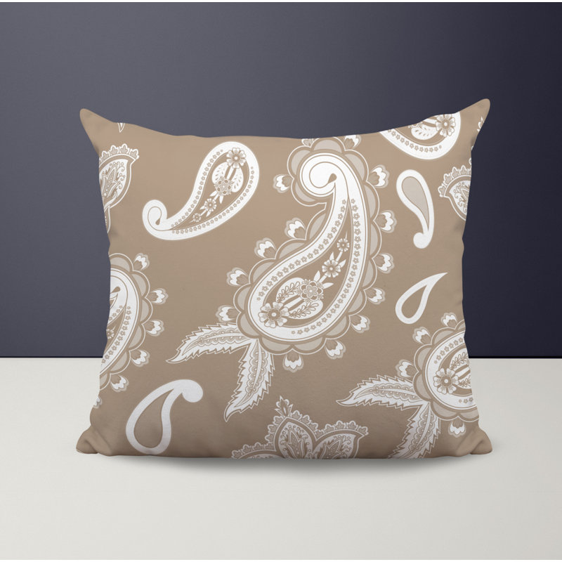 Housse et insert de coussin décoratif en polyester, Beige, L 15 po x H 15 po