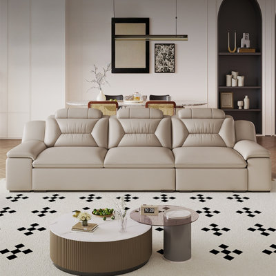 Minimalist Small-Apartment Straight-Line Sofa