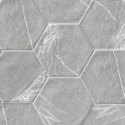 Cadiz 8" x 9" Porcelain Marble Look Wall & Floor Tile