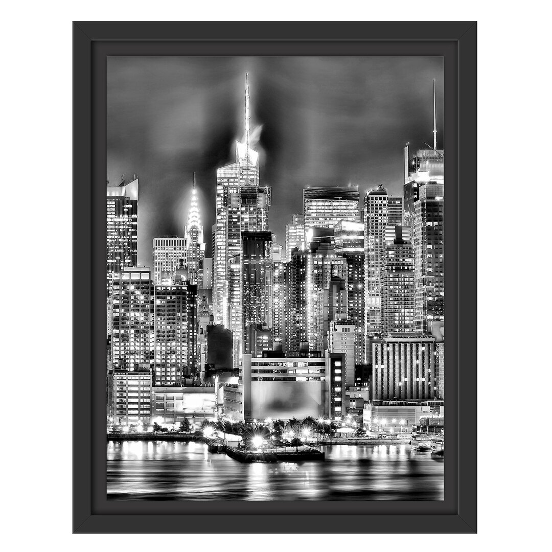 Gerahmtes Wandbild Skyline von New York