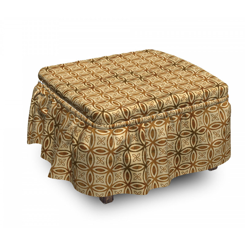 Housse pour repose-pieds cercles interlocking