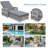 Outdoor Long Reclining Chaise, Wicker Lounge With Armrests, Patio Adjustable Recliner With Soft Removable Cushions, All Weather Rattan Pool Lounge For Poolside & Garden-1459713098