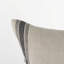 Housse de coussin à rayures beige et noire