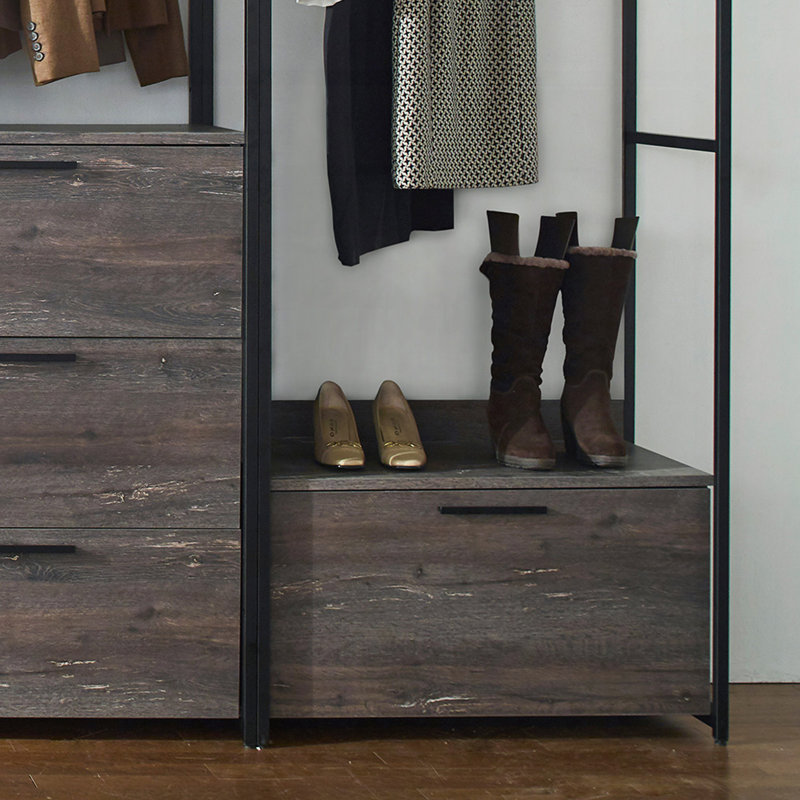 Industrial-Strength Custom Closet Organizer - Powder-Coated Rustproof Frame, Extra-Deep Scratchproof Storage