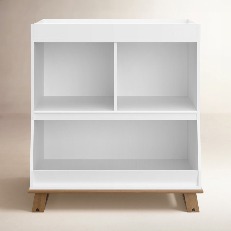 Table à langer moderne, Blanc / bois flottant rétro