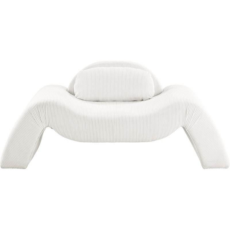 Fauteuil d'appoint Austin Amsterdam Austin, Tissu en velours côtelé crème