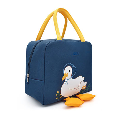 Panier de rangement en plastique, sac à lunch isotherme mignon et réutilisable, boîte à lunch portable et imperméable, organisateur pour le travail, l'école, les pique-niques et les voyages.
