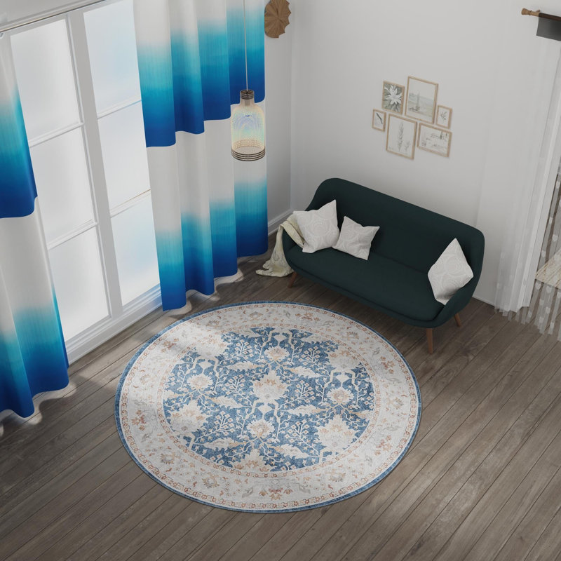 Tapis de couloir traditionnel Guljan, Rond 2 pi