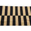 Tapis moderne noir et blanc 3 x 4 kilim