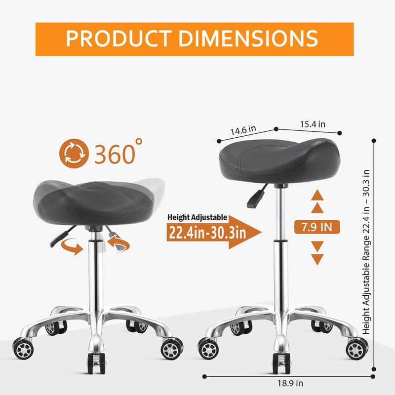 Chaise avec tabouret Saddle