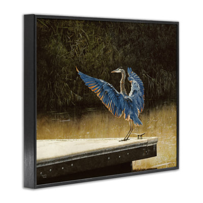Bird with Vast Wingspan Framed Giclee Art, design by Sueellen Ross