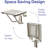 18" x 16" ADA Compliant Phenolic White Folding Shower Seat Bench.400 lbs Capacity-897268371
