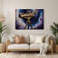 Art mural gris Sci Fi Telescope Brass Stargazing-1986445023